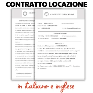 fac simile contratto locazione turistica airbnb